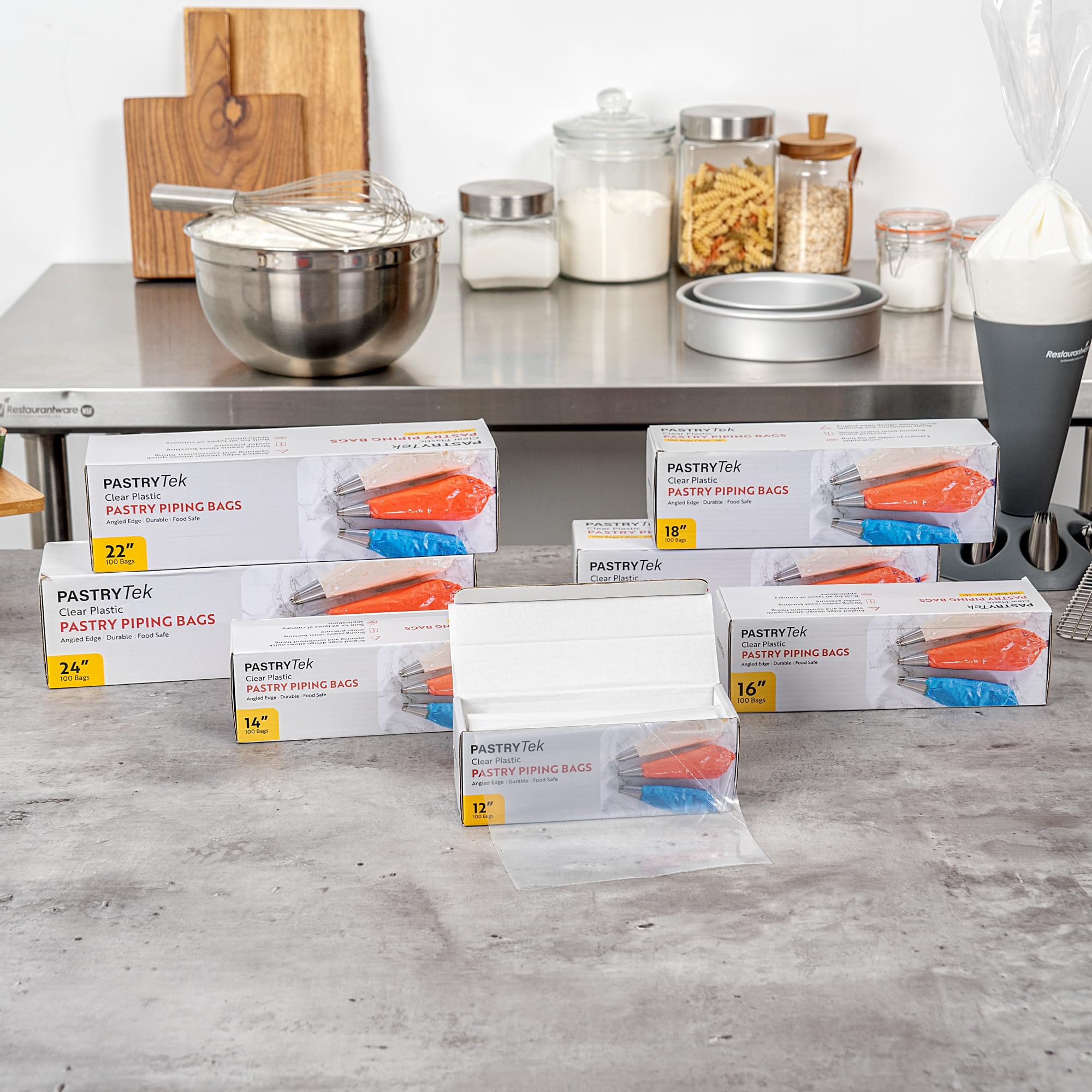 Restaurantware Einweg-Spritzbeutel aus Kunststoff, transparent, 40 Stück