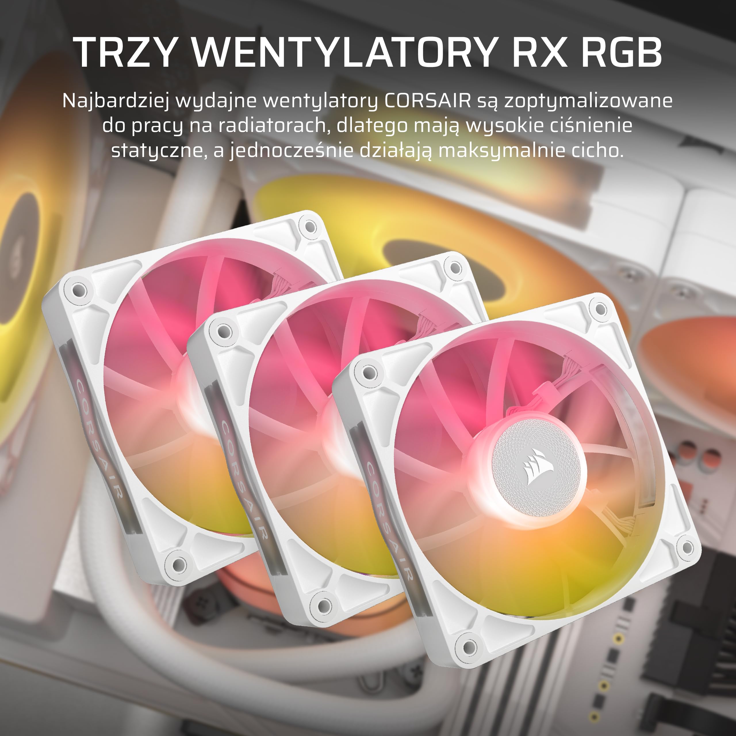 CORSAIR iCUE LINK TITAN 360 RX LCD Układ Chłodzenia Procesora Cieczą – 360mm AIO – Intel LGA 1851/1700, AMD AM5/AM4 – 3x RX120 RGB Wentylatory – Koncentrator Systemowy iCUE LINK w Komplecie – Biały