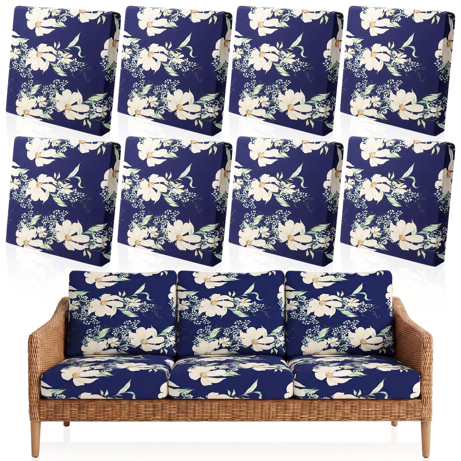 Outdoor Sofa Covers - Floral Stretch Slipcovers -9 Outdoor Sofa Covers - Floral Stretch Slipcovers -9