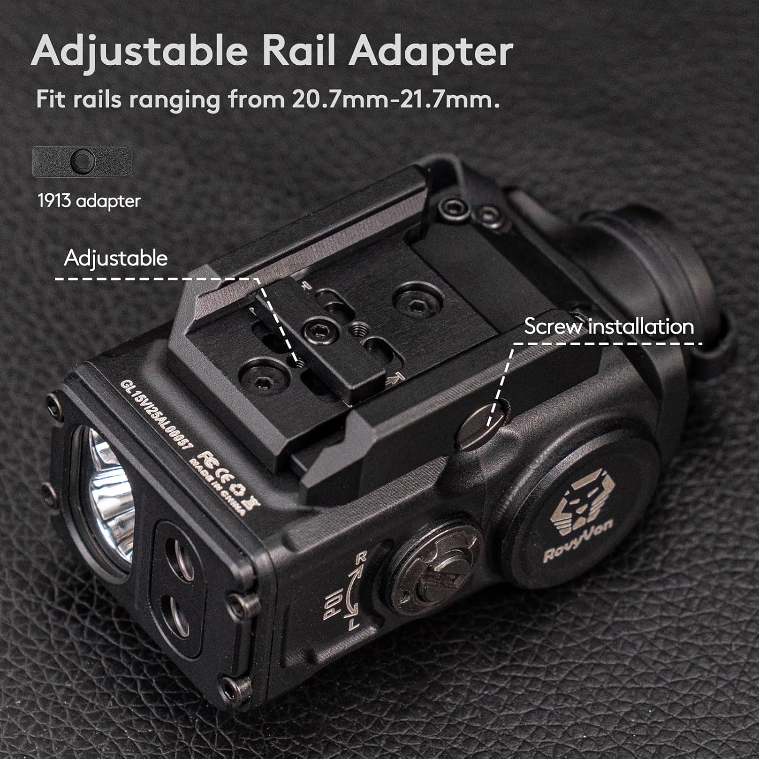 Diagram illustrating the six 4-in-1 lighting modes of the RovyVon GL15.