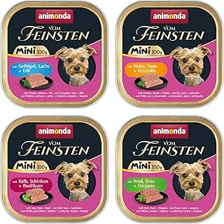 Animonda Vom Feinsten Mini 10 x 100 g Dog Food | No Cereals, No Sugar, No Soy | Wet Food for Dogs | with Delicious Herbs (10 x 100 g, Mixed Package) product image