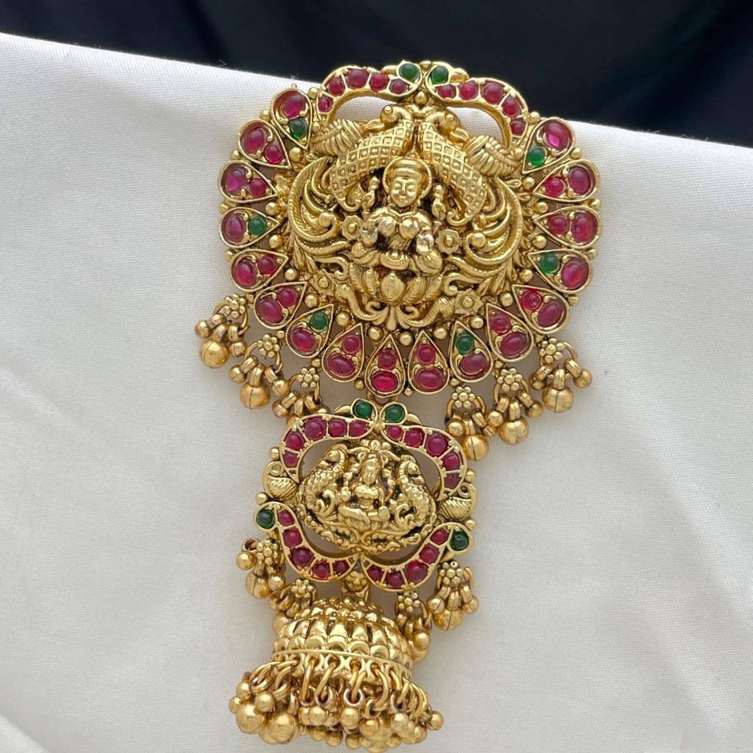 VAMA FASHIONS Traditional poola jada bharatanatyam savaram ready jada hair accessories set for Women-image-24