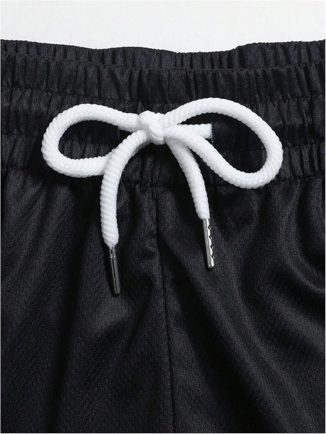 SHENHE Men's Graphic Shorts with Liner Y2K Cross Print Drawstring 2 in 1 Goth Gym Anime Shorts - Image 2