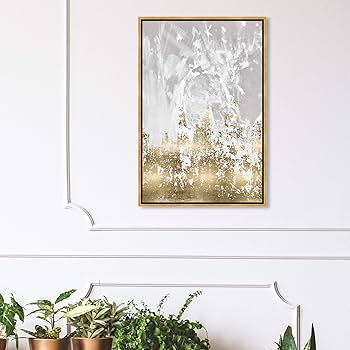 The Oliver Gal Artist Co. Abstract Framed Wall Art Canvas