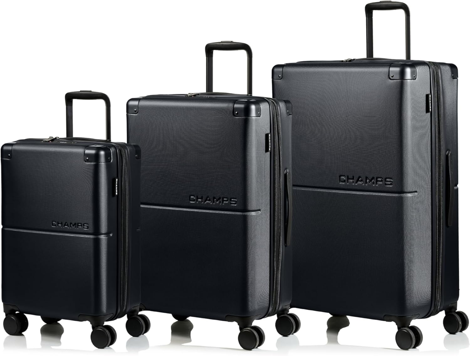 Earth Collection - 3-piece Hardside Luggage set - Black