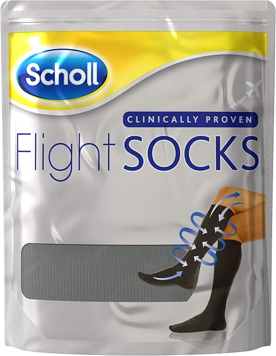 Scholl Flight Socks 1 Pair Shoe, Black Amazon.co.uk Fashion