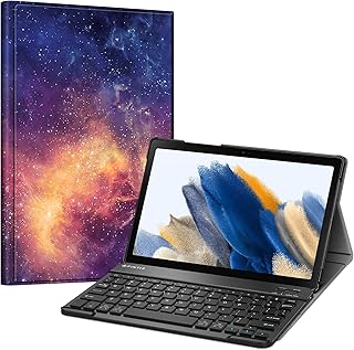 Fintie Keyboard Case for Samsung Galaxy Tab A8 10.5 inch 2022 Model (SM-X200/X205/X207), Slim Lightweight Stand Cover with Magnetically Detachable Wireless Bluetooth Keyboard (Galaxy)
