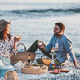 2 Hose Hookah Set 11\'\' Small Shisha Hookah Set With Mini Pumpkin Glass Vase, Ceramic Bowl, Leather Hose, Coal Tong, Hookah Foil, Disposable Tips (rainbow)