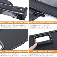 Vista 5 de Cubierta de carga para maletero para Nissan Rogue S SV SL Platinum 2014-2020 retráctil para maletero trasero de carga, cubierta de seguridad