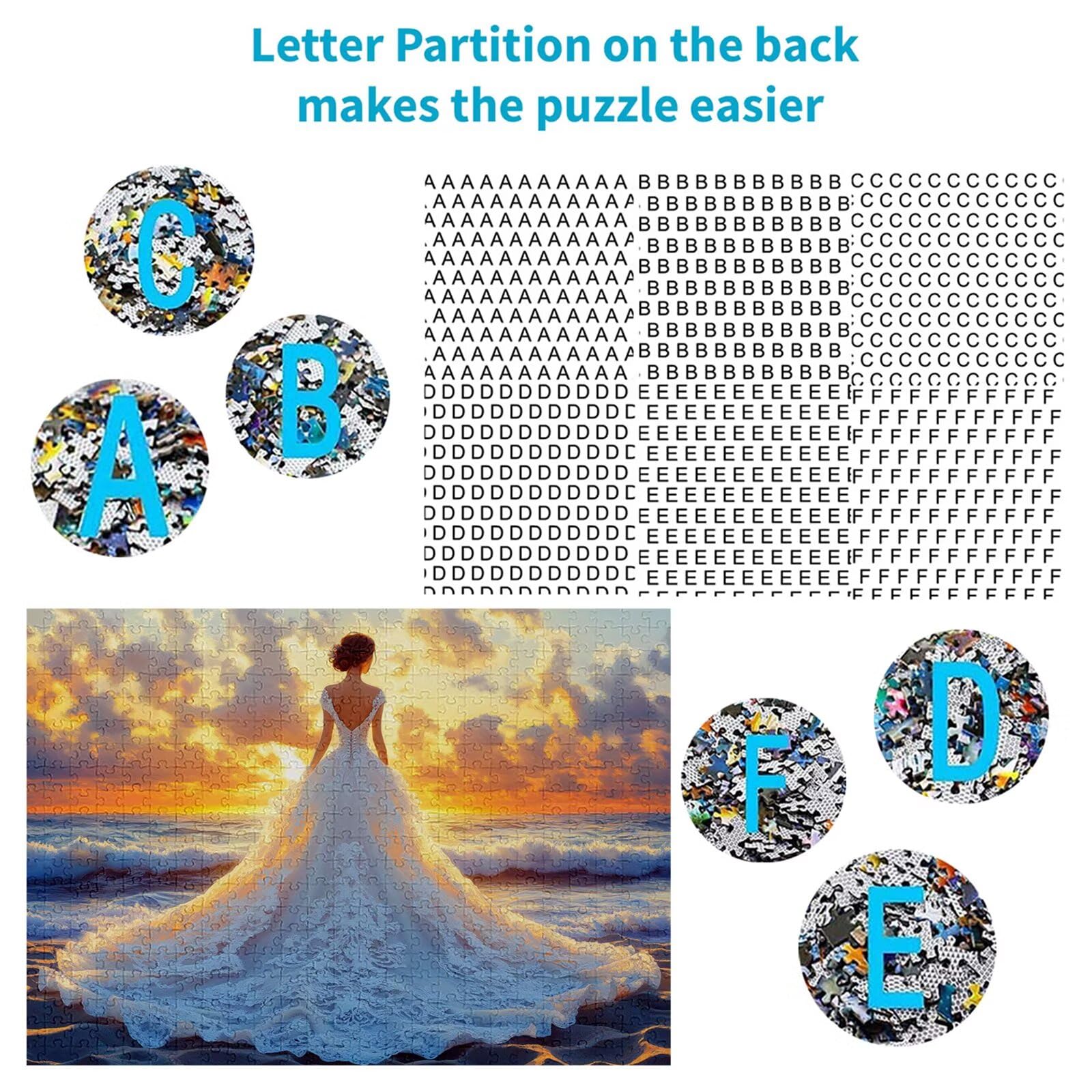 Puzzle 4000 sztuk puzzle plażowe dla dorosłych kobiet 141 x 87 cm unikalne rzemiosło klasyczne 3D drewniana układanka do rodzinnych gier aktywnych, układanka do samodzielnego wykonania nawet do