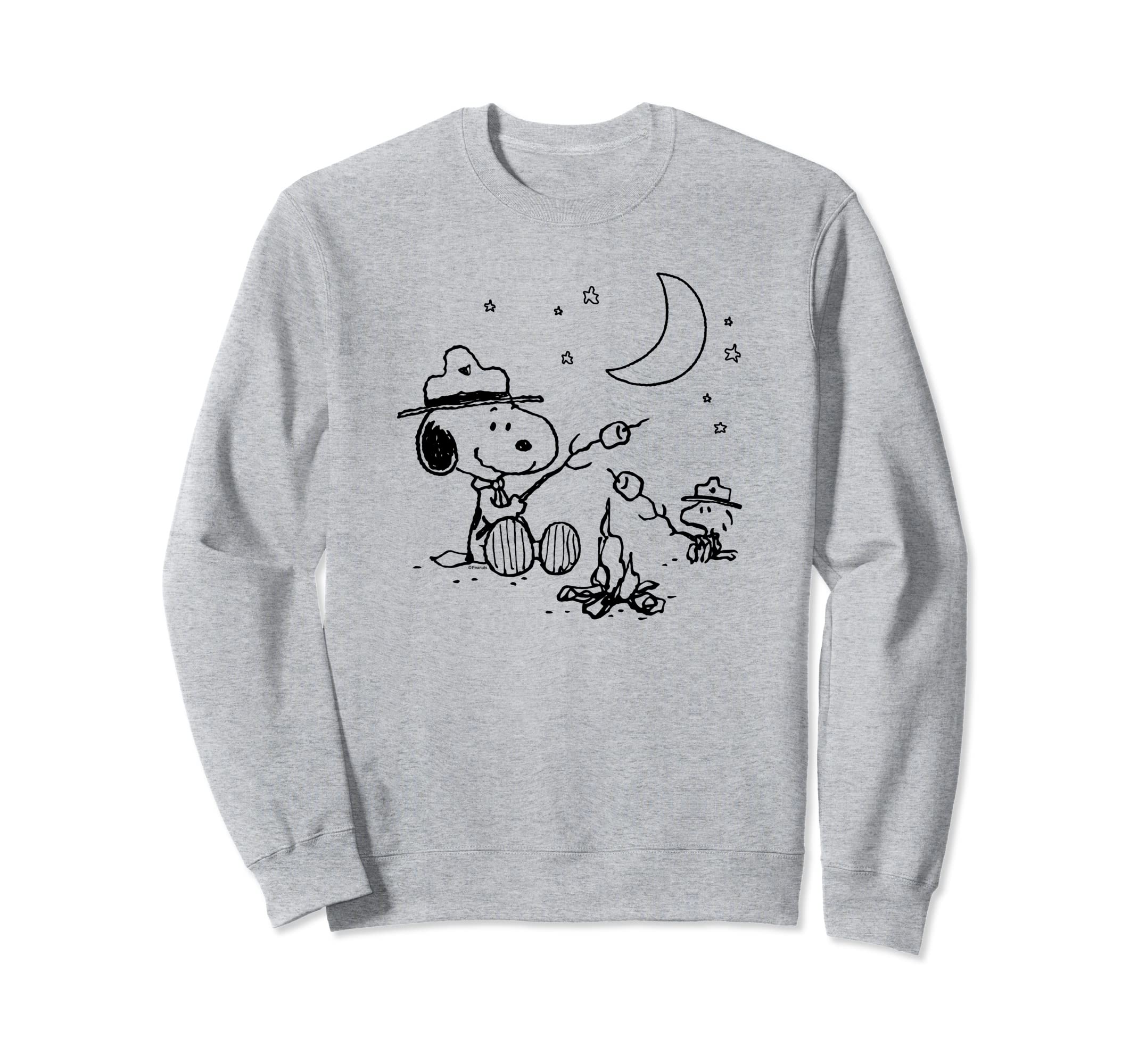 PeanutsSnoopy And Woodstore Camping With Smores Sweatshirt