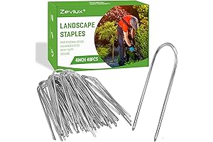 40-Count 4-Inch U-Staples Landscape Stakes – Ultimate Gardening Accessory