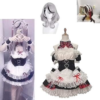 沙花叉クロヱ　メイド服　コスプレ衣装 Amazon.co.jp: [ワンワンワン] VTuber 沙花叉クロヱ メイド服
