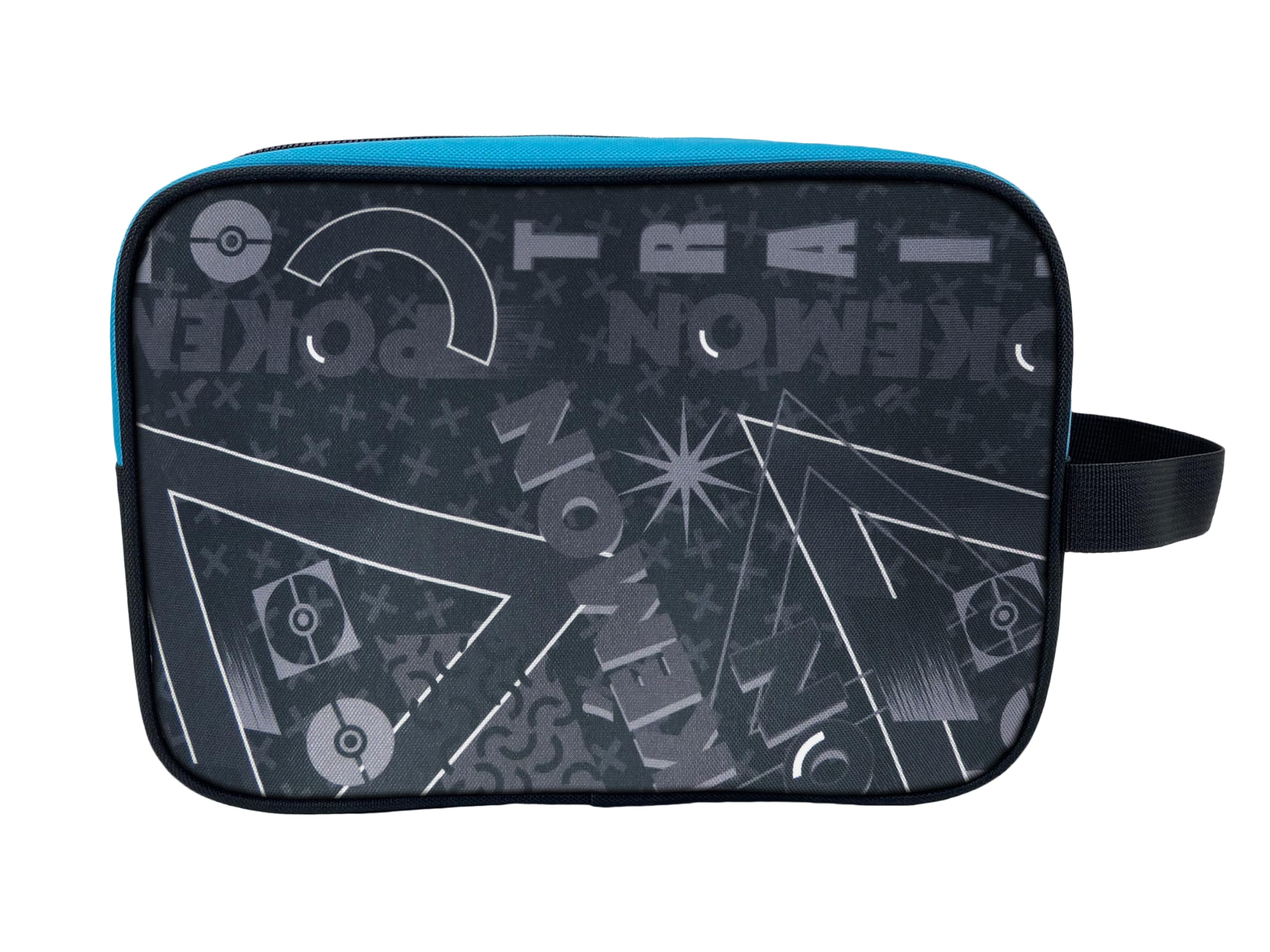 Pokémon Borsa da Toilette da Viaggio Nero Geo Prodotto Ufficiale