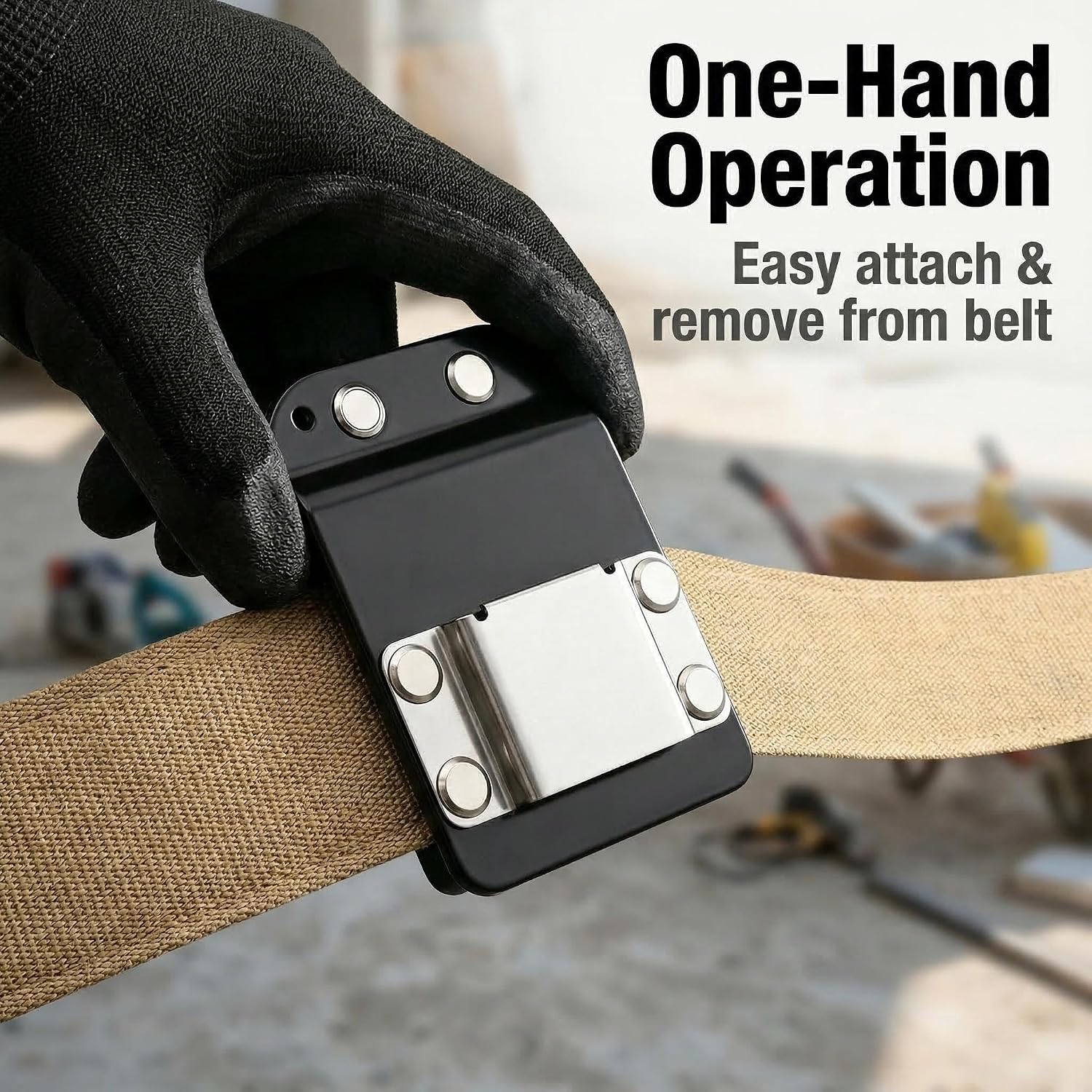 Drill Catcher Drill Holder for Tool Belt - Quick Access Low Profile for Impact, Nailer, Tape Measure, Any Tools with Hanger Clips - Durable Wear & Scratch Resistant