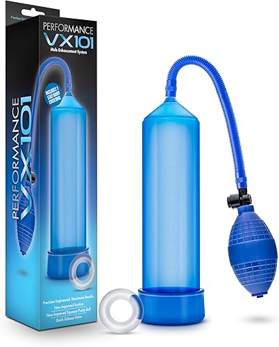 Blush Performance VX101 - Bomba de mejora masculina - Bomba de pene para principiantes para ampliación - Bomba de bola de goma sintética para más