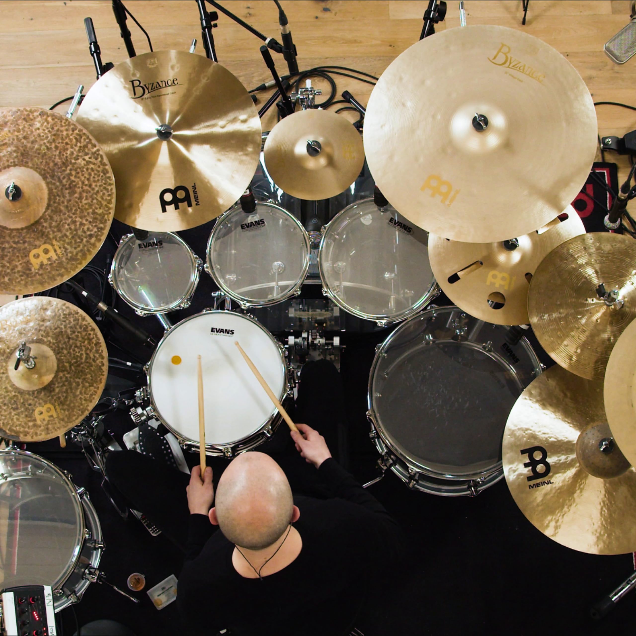Meinl Cymbals Byzance Vintage Cymbale Crash 22 pouces (Vidéo) pour Batterie (55,88cm) Bronze B20, Finition Sablée (B22VC)