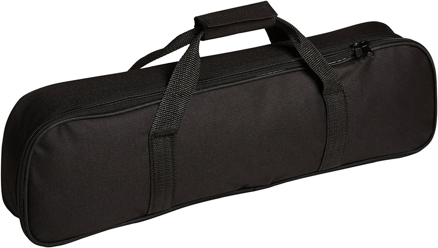WE Games Black Tournament Chess Bag, Durable Carrying Case for Roll Up Chess Sets, Fits 20 inch Roll Up Chessboard & 34 Chessmen, Lightweight Board Game Bag for Travel