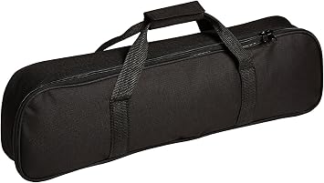 WE Games Black Tournament Chess Bag, Durable Carrying Case for Roll Up Chess Sets, Fits 20 inch Roll Up Chessboard & 34 Chessmen, Lightweight Board Game Bag for Travel