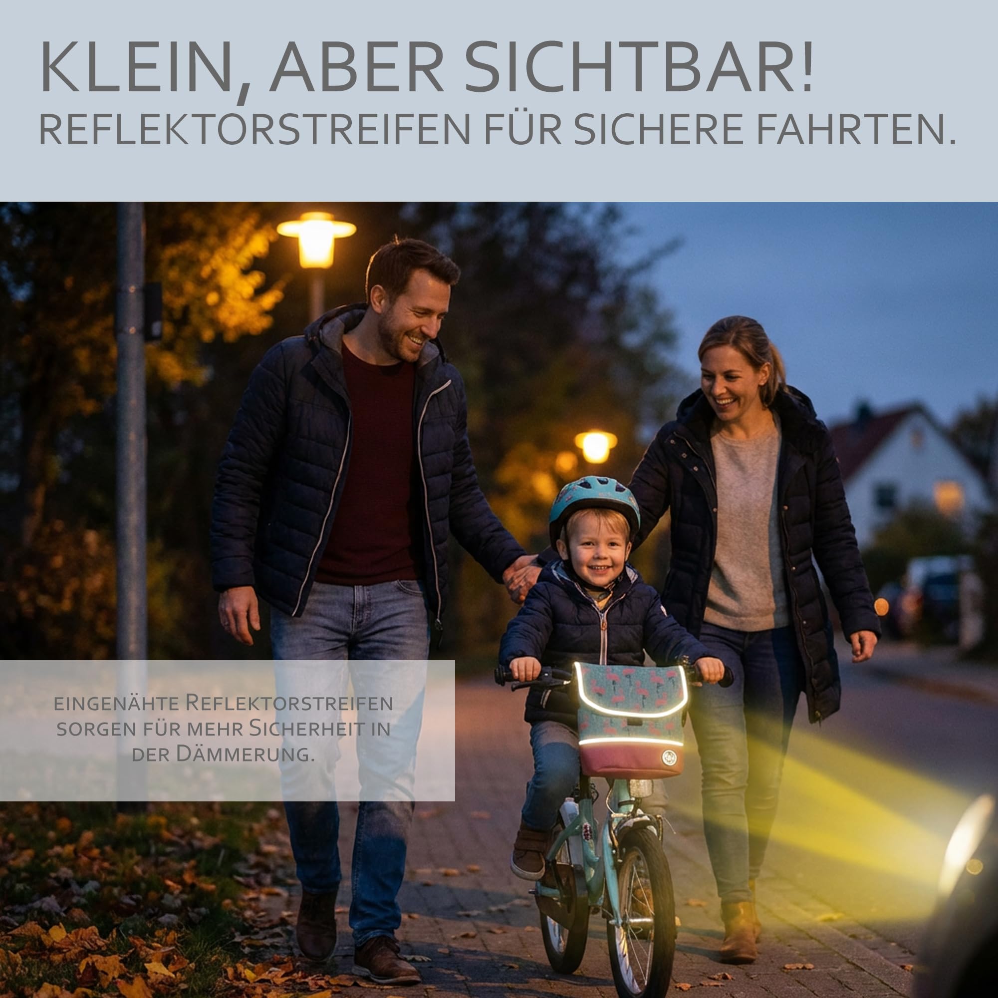 BAMBINIWELT Kinder Lenkertasche – Fahrradtasche für Kinder, Laufradtasche & Lenkerkorb mit Schultergurt – kompatibel mit Puky, Woom & Roller – wasserabweisend & robust, Farbe: Modell 25