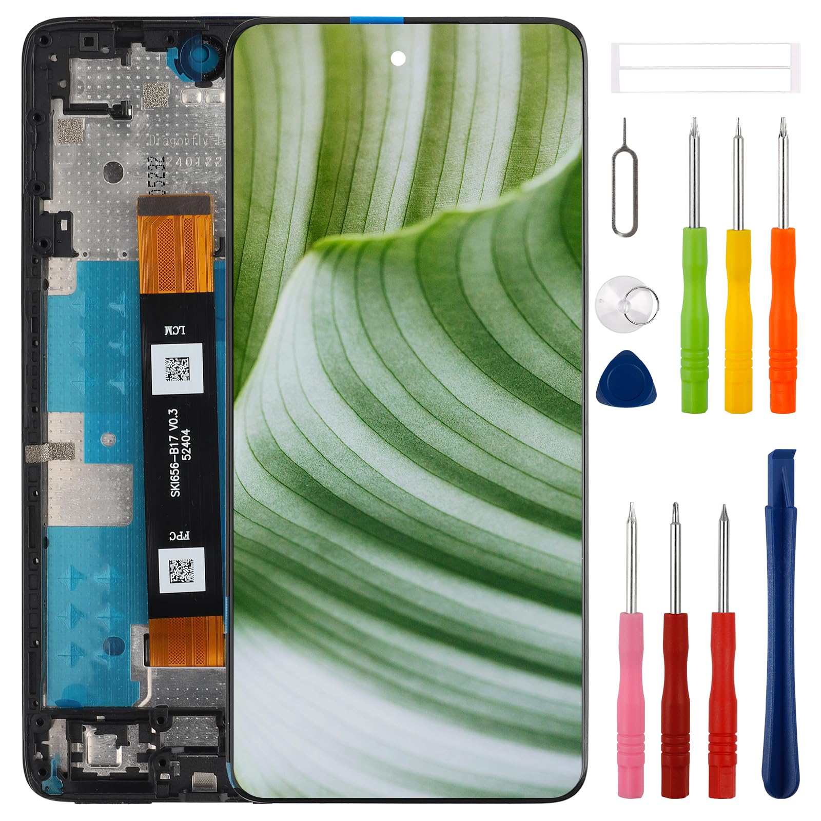 Kit d'outils de réparation pour écran tactile LCD cassé et son cadre noir