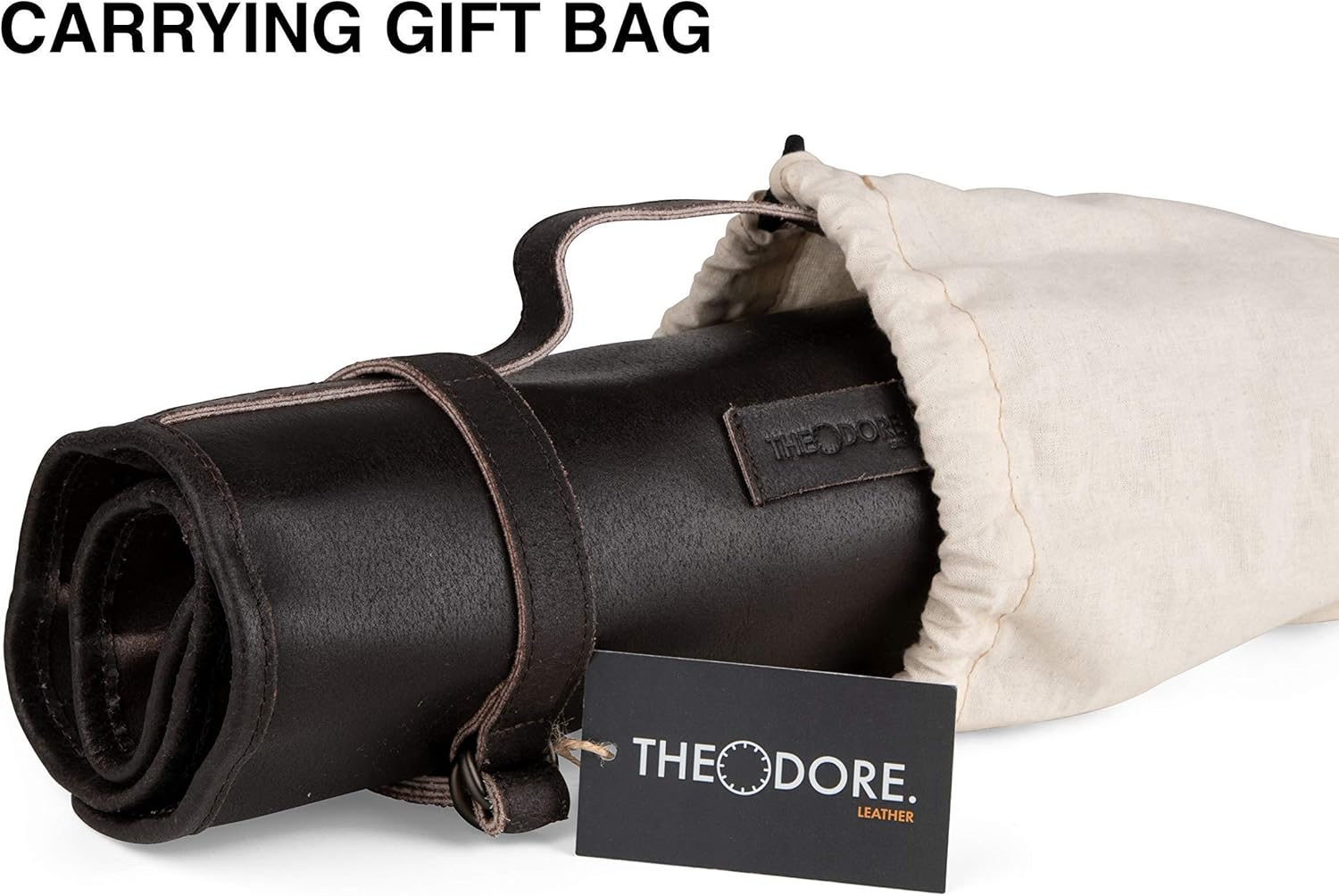 🔥 Cаѕhbасk uр tо 70% THEODORE Leather Durable Tool Roll - Large Tool Organizer - 18 pockets - for Woodworking Tools, Chisels, Wrenches and Screwdrivers. Tool Roll Up Bag with Leather Carry Handle for Portable Tool Storage