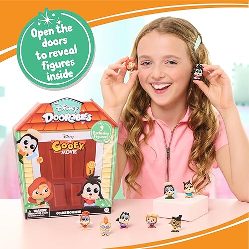 Miniatura 6 de Disney Doorables Paquete de coleccionista de películas Goofy, figuras coleccionables de bolsas ciegas, juguetes para niños con licencia oficial para