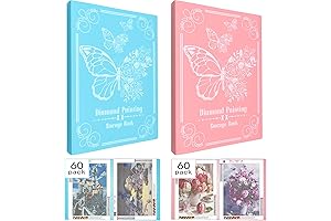 ZYNERY 2Pack A3 Diamond Painting Portfolio Diamond Art Storage Book