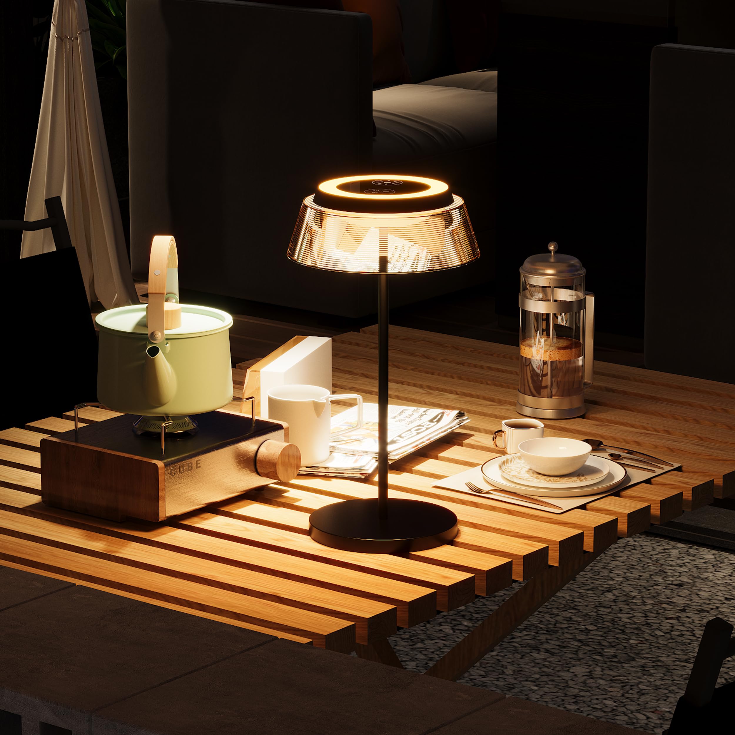 Small Lamps Decorative LED Cordless Table Lamp,Rechargeable