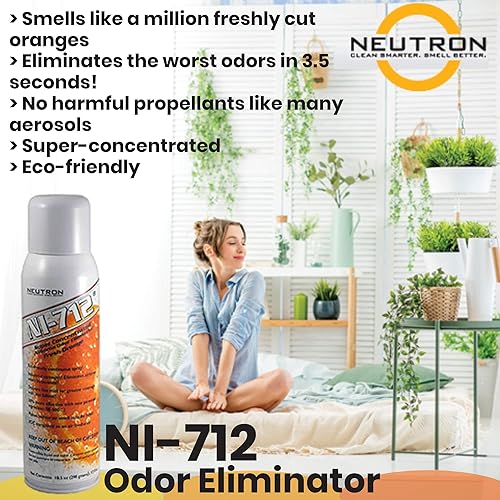 Miniatura 4 de NI-712 - Eliminador de olor, spray continuo, color naranja, 2