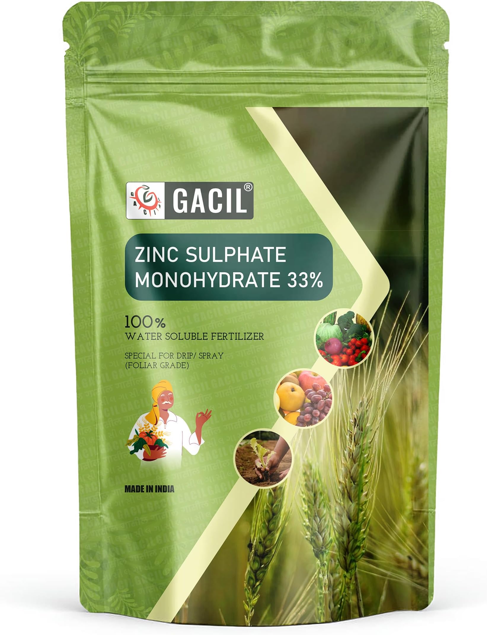 PANCHSHEEL Zinc Sulphate Micronutrient Fertilizer All Purpose Powder for All Home-Plants, Garden & lawns 100 g
