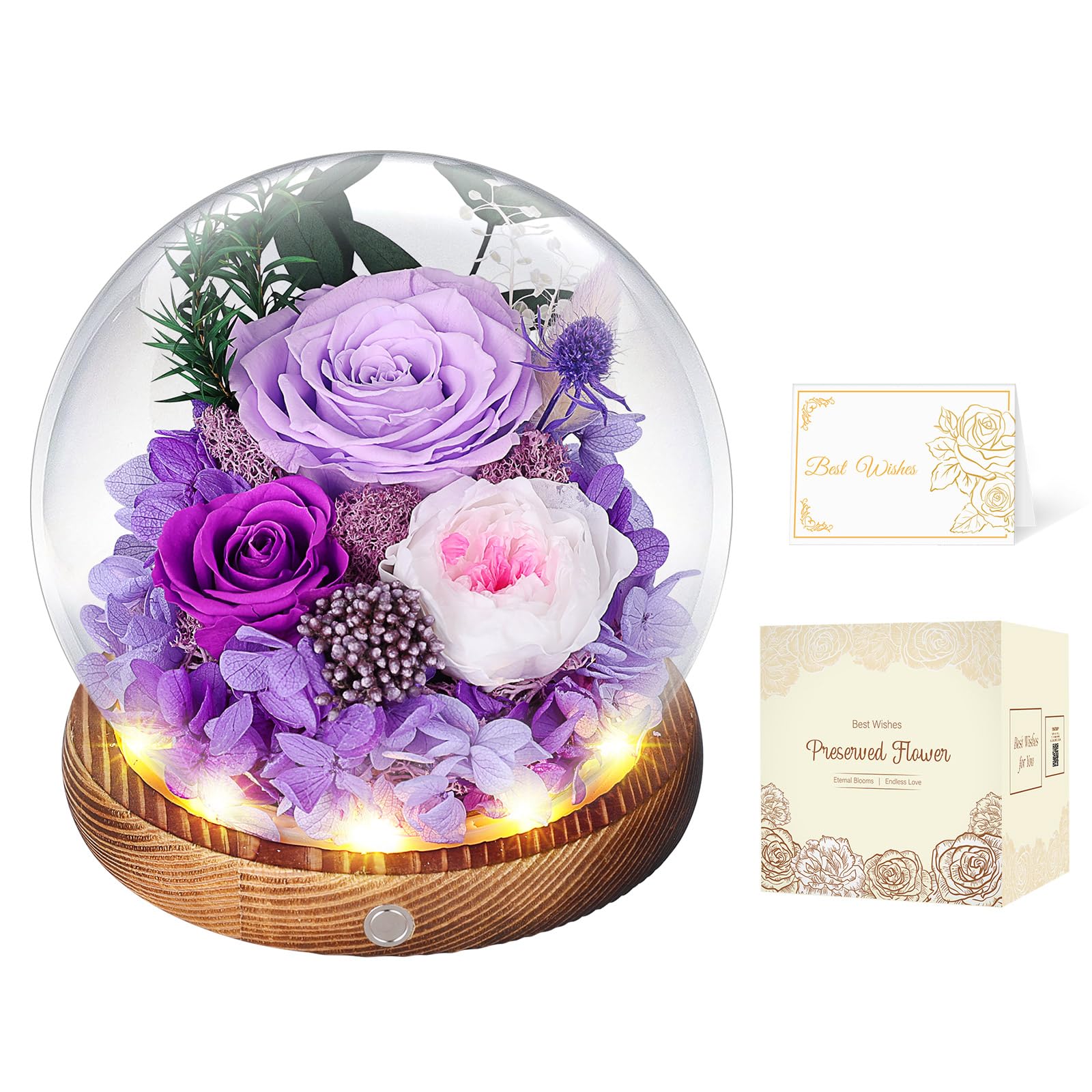 MAMAMIKO Konservierte Blumen Geschenke Für Frauen, Freunde, Freund, Familie, Mutter