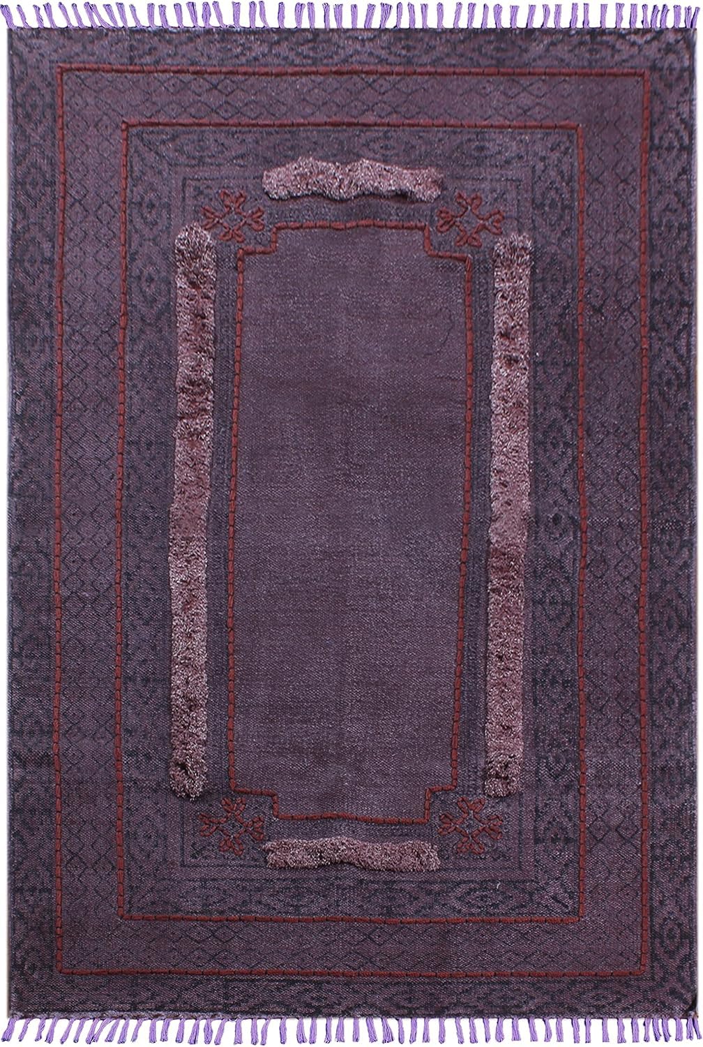 Tapis de sol en coton lavable à la main pour protéger salon et jardin