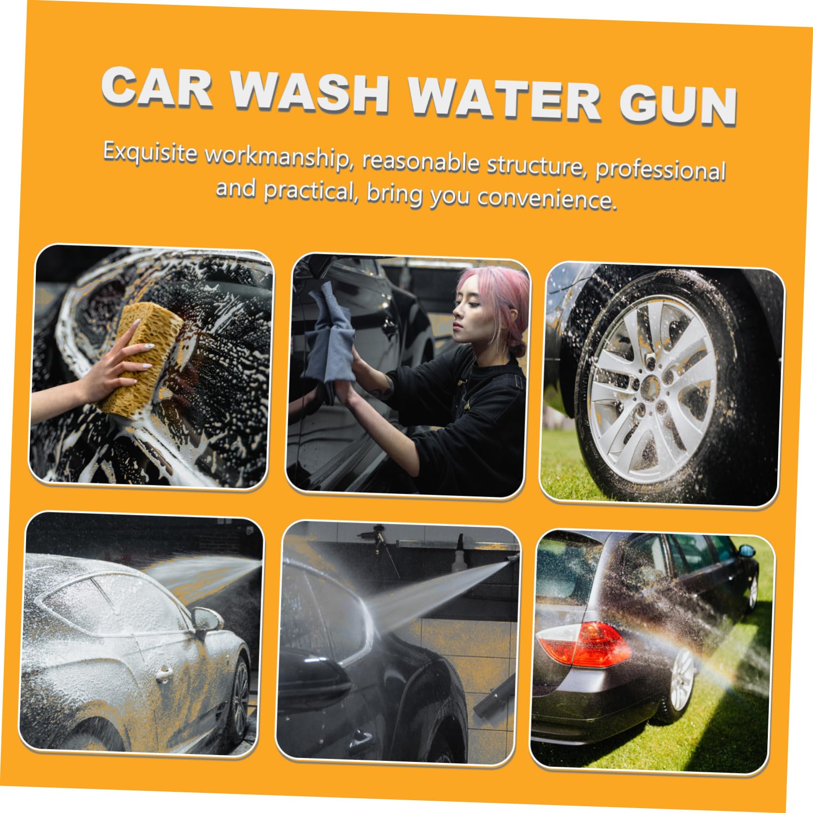 SEWACC Boquillas para Lavadora de Alta Presión Profesional de de Agua Accesorios Duraderos para Lavado de Coches Compatibles Mayoría de Hidrolimpiadoras de Gas Diseño Ergonómico para Uso