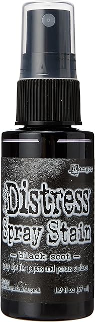 Ranger Distress Spray Stain 1.9oz-Black Soot, 3.42 x 3.42 x 11.43 cm