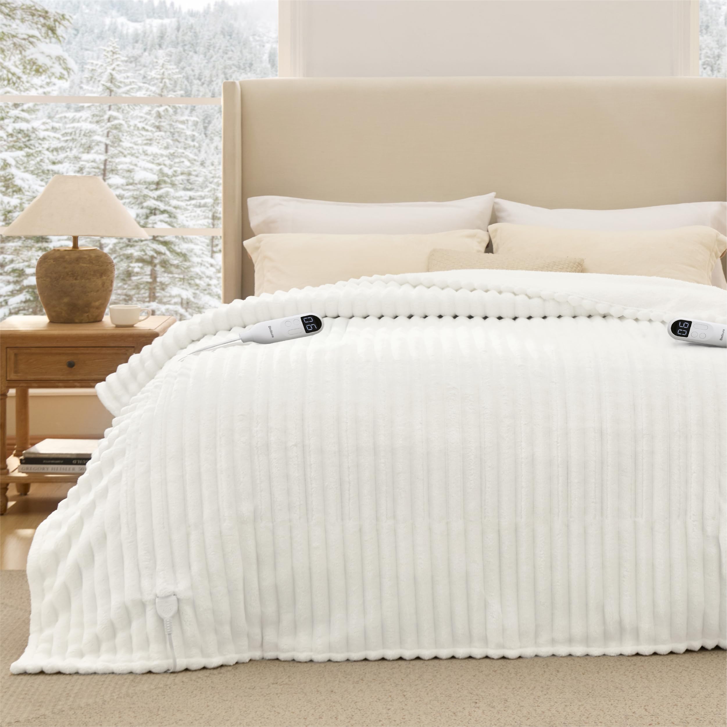 Bedsure Queen Electric Blanket White