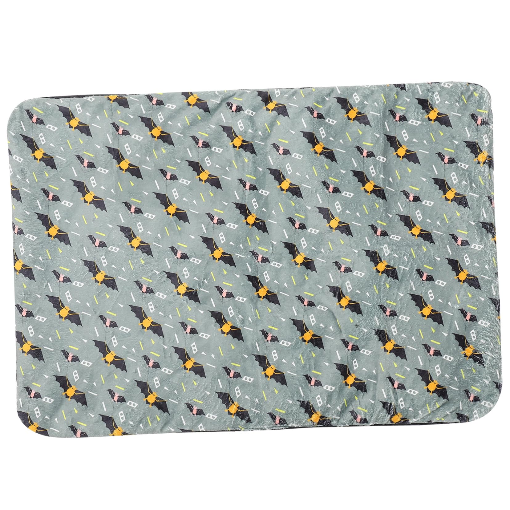 Selbstwärmendes Katzenbett aus Hochwertigem Bequeme Beheizte Katzenmatte Selbstwärmendes Katzenkissen mit Halloween-Motiv für Erholsamen Schlaf