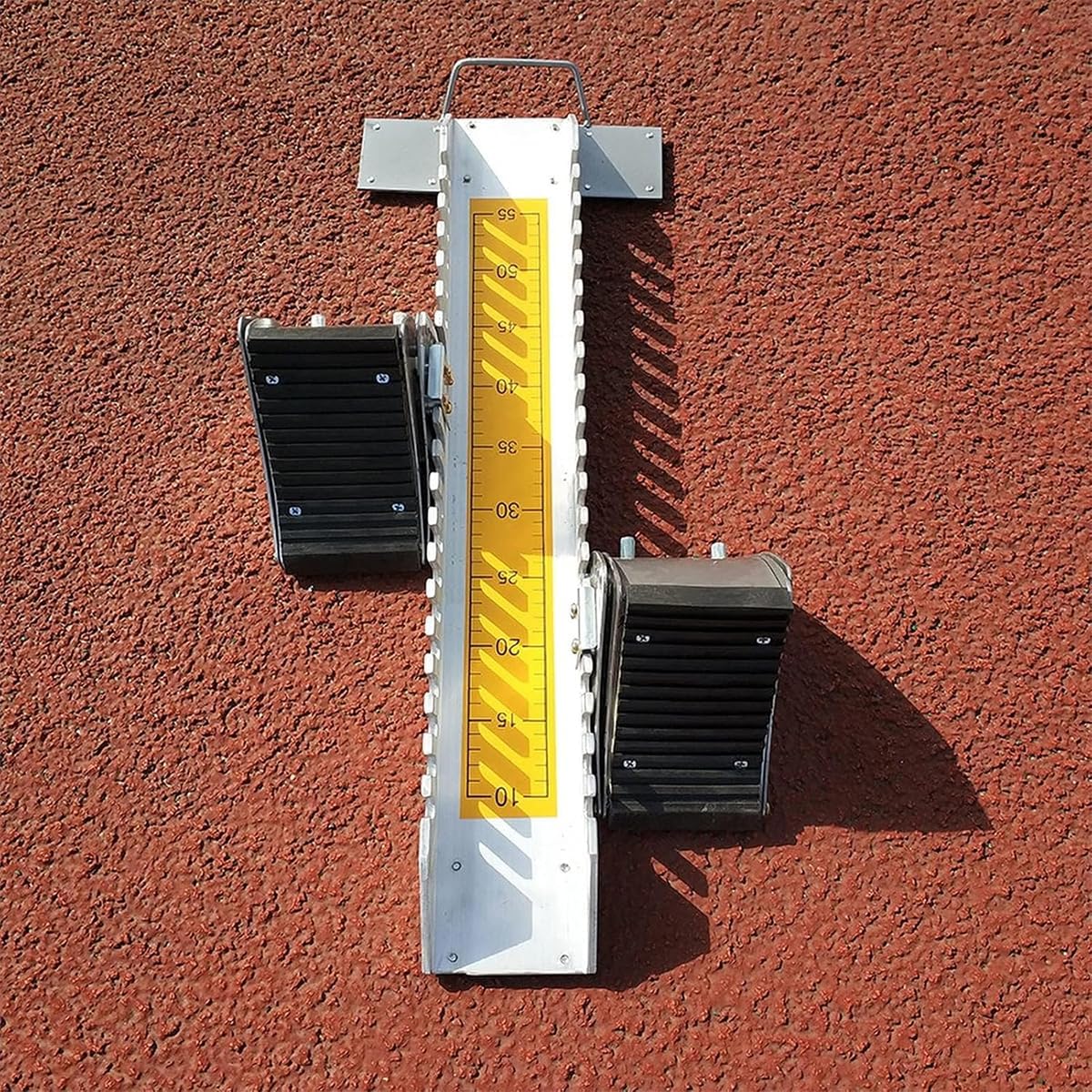 Adjustable Aluminum Alloy Athletics Starting Blocks - 6 Angles, Multi-Function Sprinting Track Equipment for Track & Field, Ideal for Cinder and Plastic Surfaces