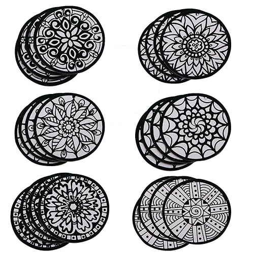 Mini mandalas colgantes Velvet Art (paquete de 24)
