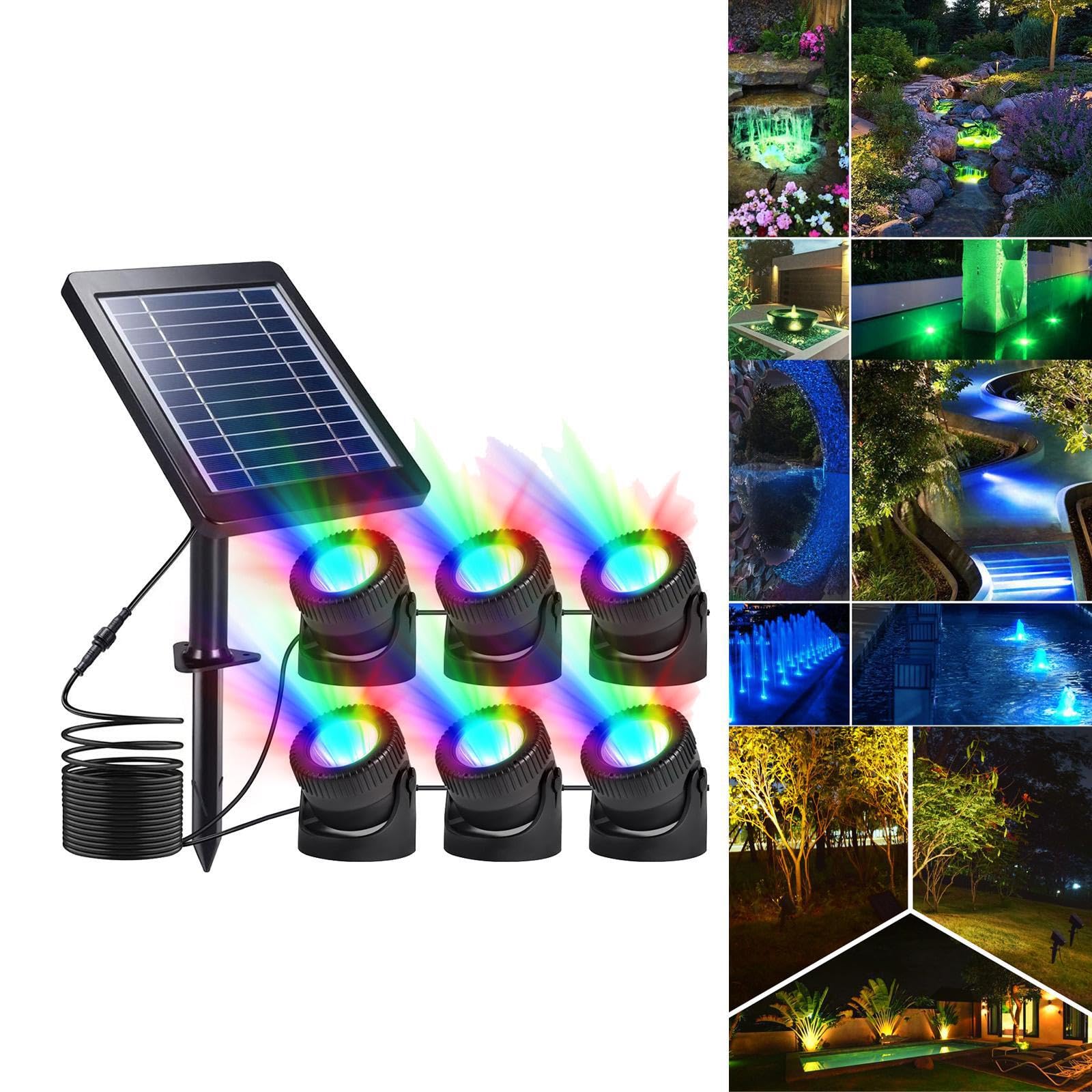 Le luci per laghetti ad energia solare IP68, resistenti e impermeabili, illuminano stagni e giardini, migliorando magnificamente l'atmosfera acquatica. Luce solare per