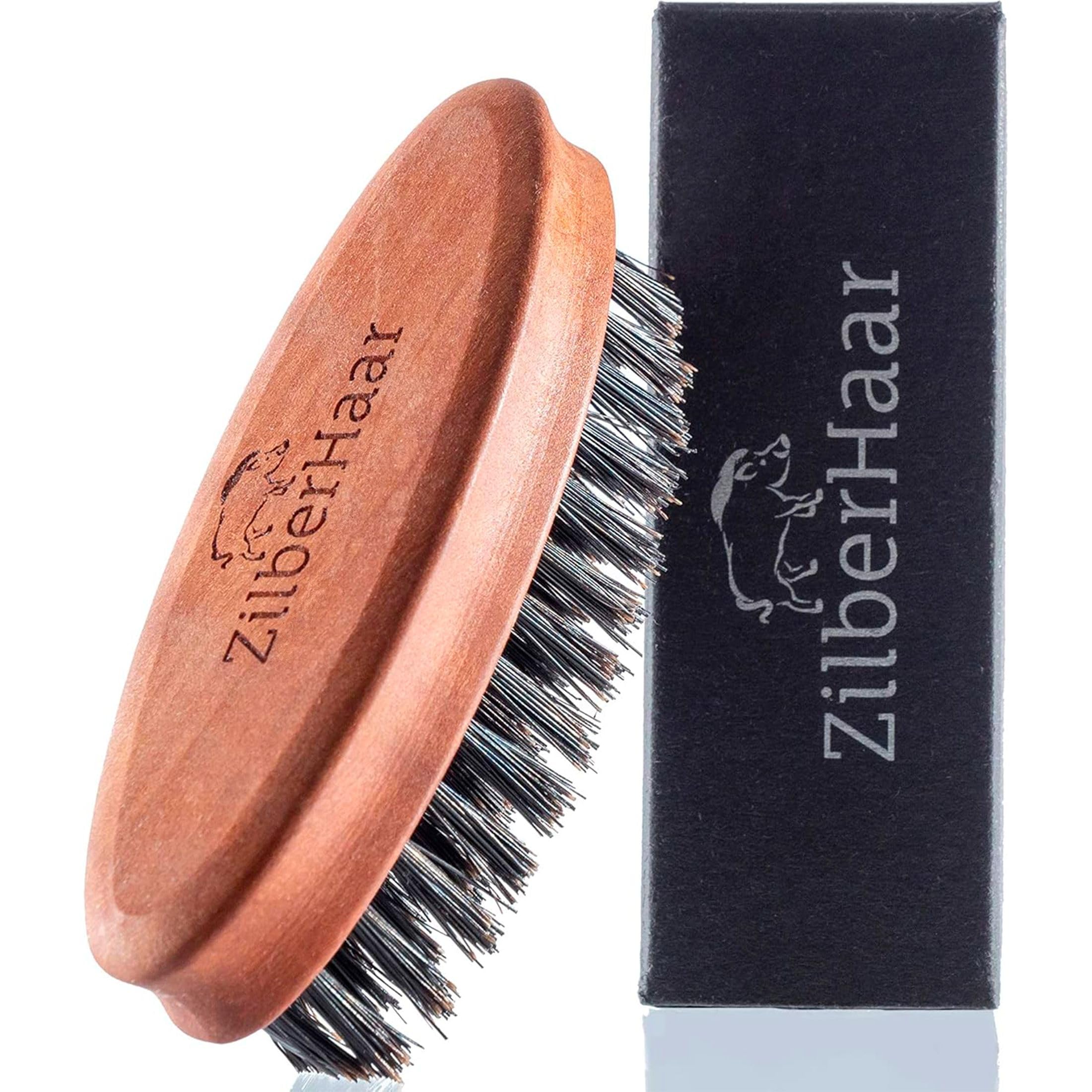 Brosse à Barbe Végétalienne Dr.Dittmar - Bois De Poirier - Poils Fibres Végétales - Neuf