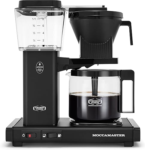 Miniatura 2 de Moccamaster 53948 KBGV Select - Cafetera de 10 tazas, negro mate, 40 onzas, filtros de papel blanco de 1.25 l y #4, 100 unidades por caja