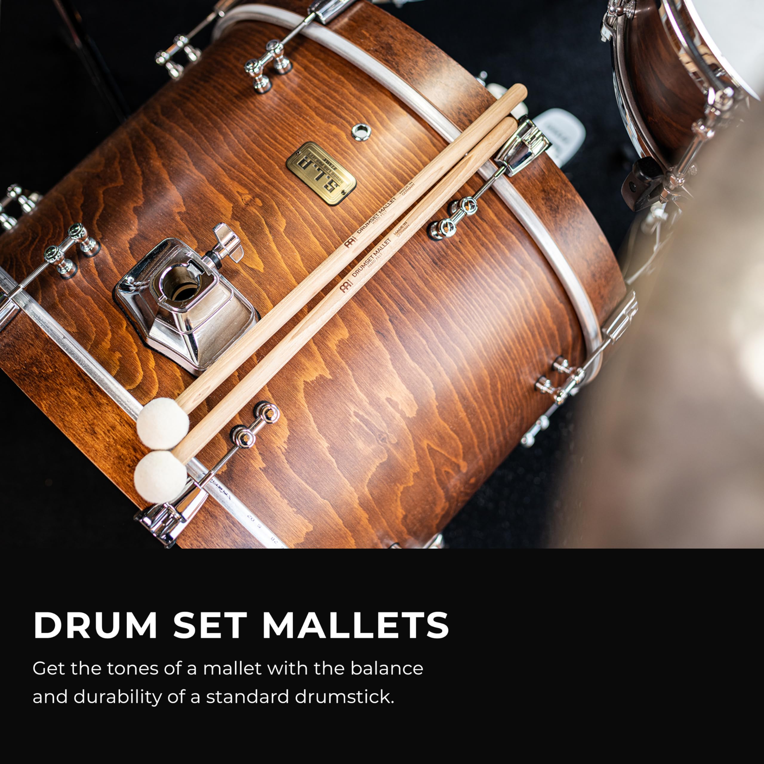 Meinl Hard Drumset Mallet - Mazzuolo per percussioni da concerto