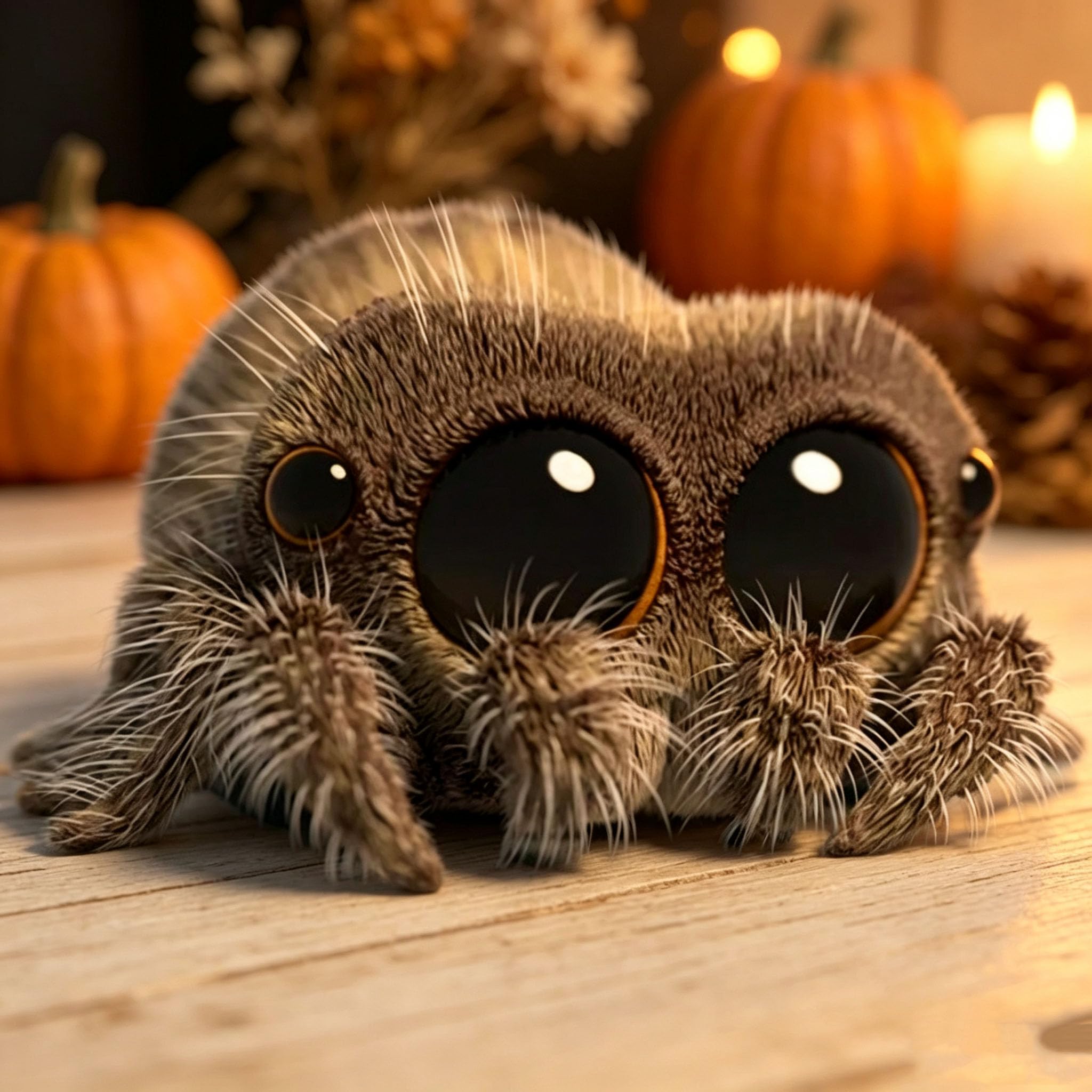 hogarevrumah Cuddly Tarantula Plush Stuffed Animal, Soft Spider Pillow Toy, Realistic Creepy-Crawly Plushie, Lifelike Bug Stuffed Toy, Adorable Arachnid Plush Doll, Gray 16cm