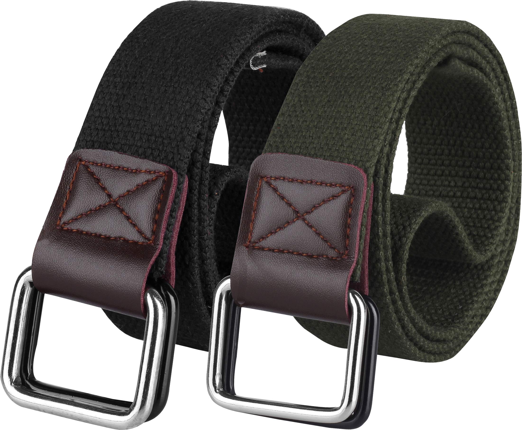 ZORO Cotton belt for men, D buckle gents belt, Combo Pack CB40-40-2PC-image-22