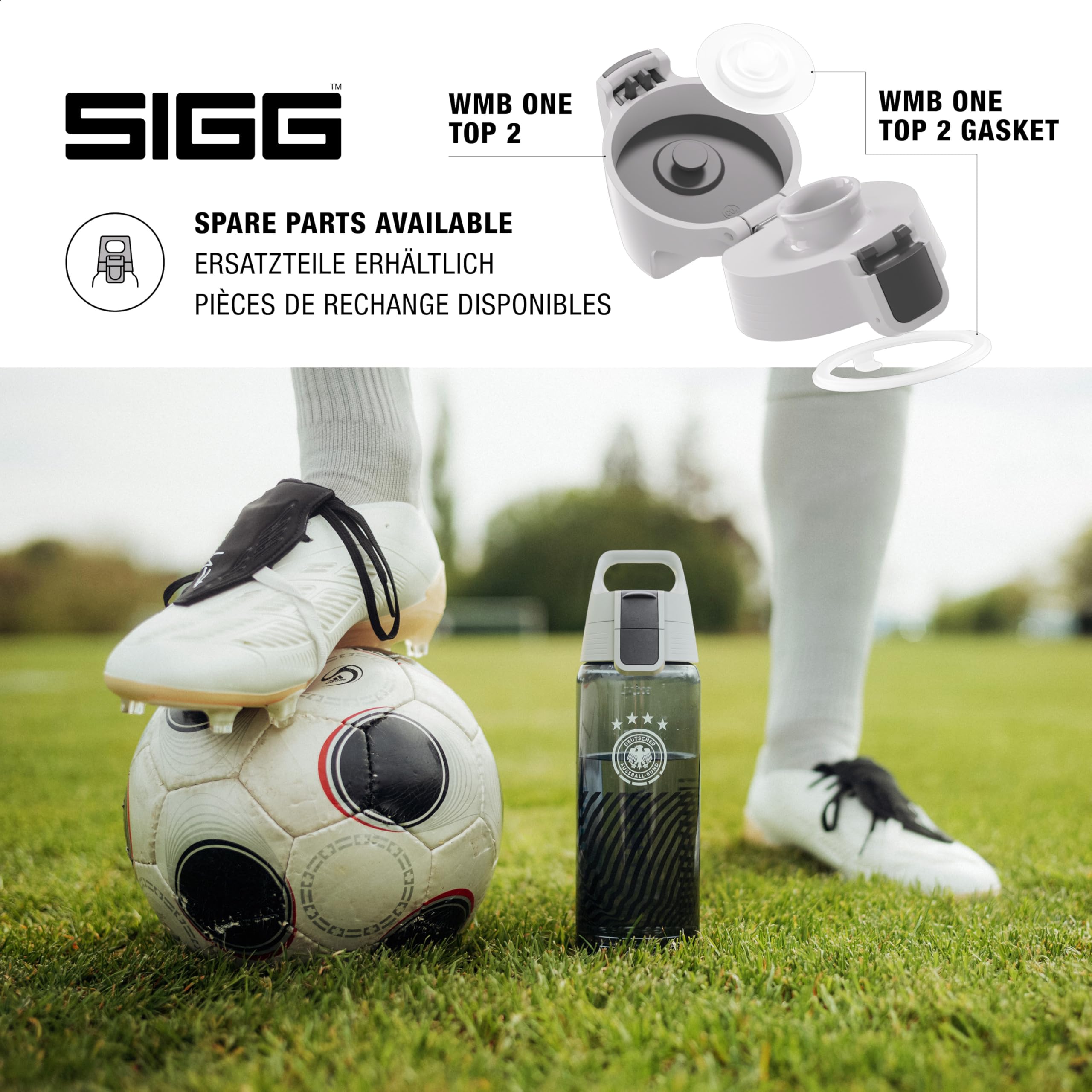 Sigg - Tritan Trinkflasche - Total Color ONE - Für Kohlensäurehaltige Getränke Geeignet - Spülmaschinenfest - Auslaufsicher - Federleicht - BPA-frei - 500 ML / 600ML / 1L