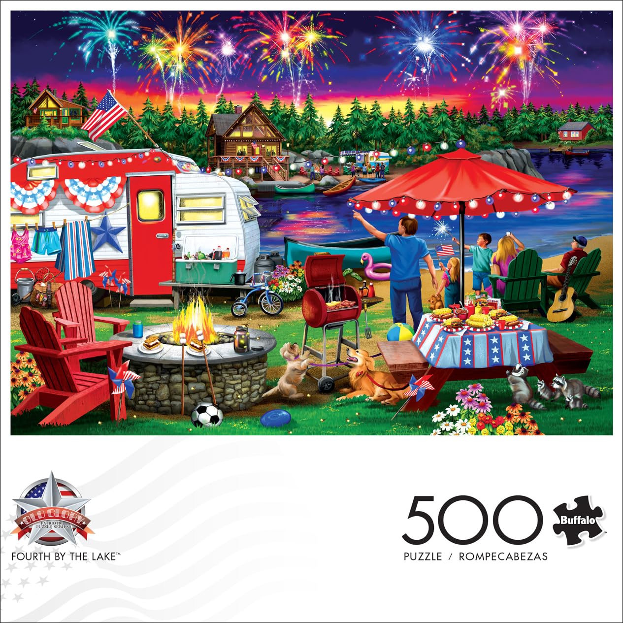 Buffalo Games - Fourth by The Lake - 500 Piece Jigsaw Puzzle