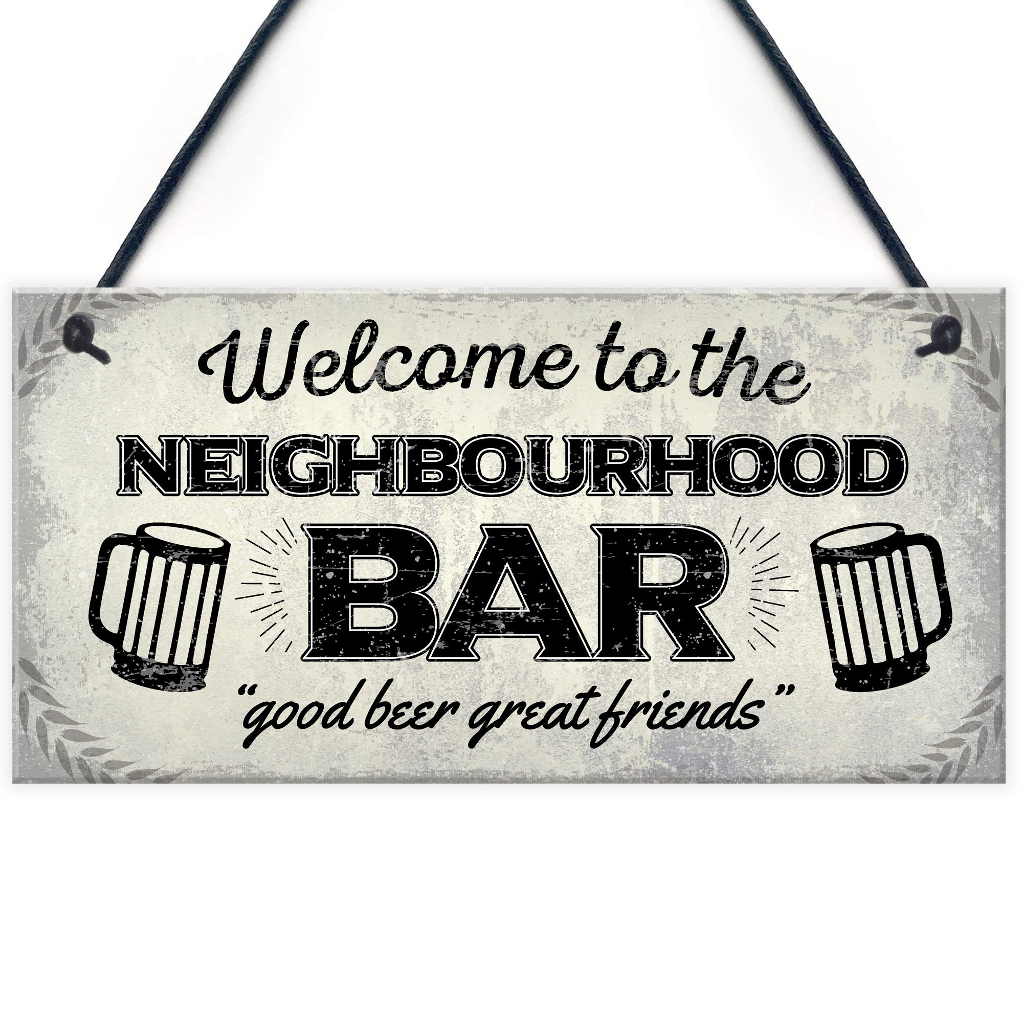 Red Ocean Beer Vodka Gin Sign Pub Home Bar Gift Man Cave Shed Garden Kitchen Plaque FRIENDSHIP Gift