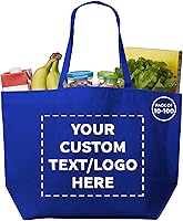 Vista 11 de DISCOUNT PROMOS Juego de 100 bolsas de mano no tejidas con cremallera, texto personalizable, logotipo, bolsillo de malla, con cremallera, Negro