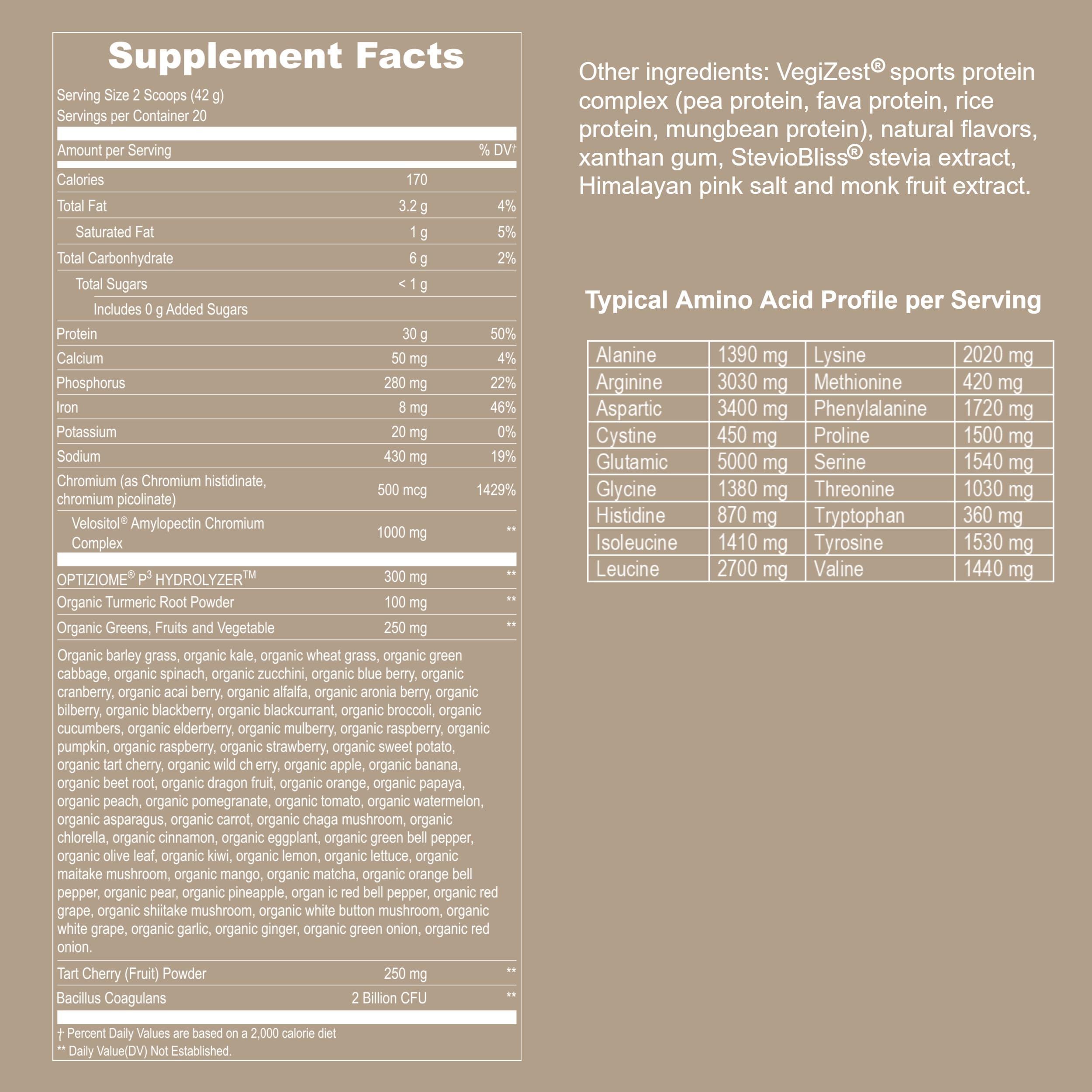 Vegan Sport Protein Powder Vanilla – 30g Plant Based Protein, VELOSITOL, BCAAs, Organic Greens & Fruits, Probiotics, Tart Cherry for Post Workout Recovery, Inform Sports Certified Keto - 20 servings — Amazon image 7